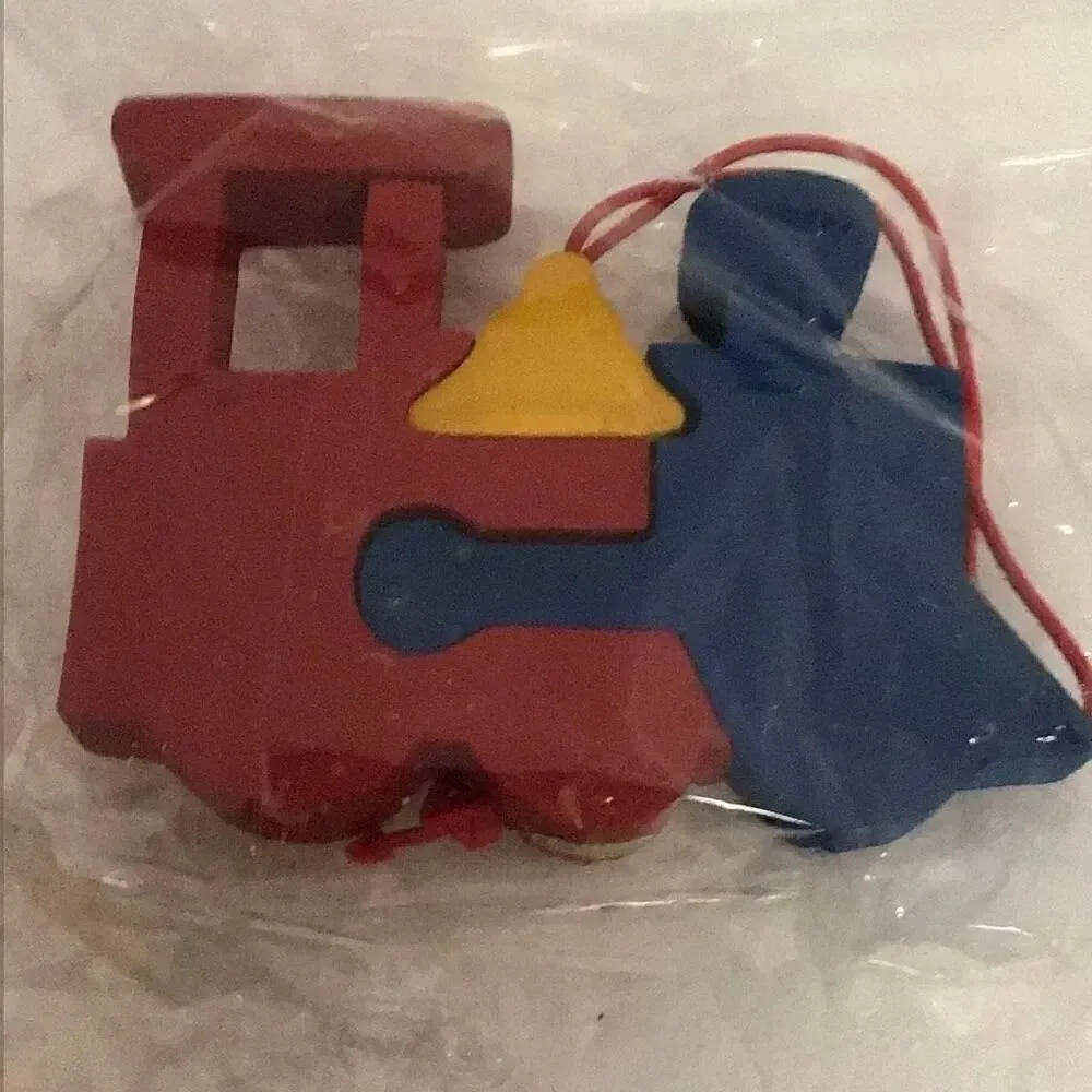 Set of 3 puzzle Christmas ornaments